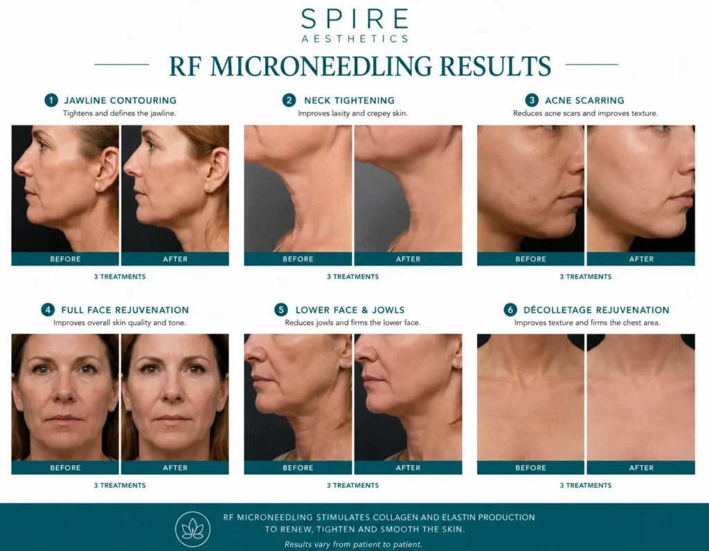 RF Microneedling Skin tightening Holme Chapel results